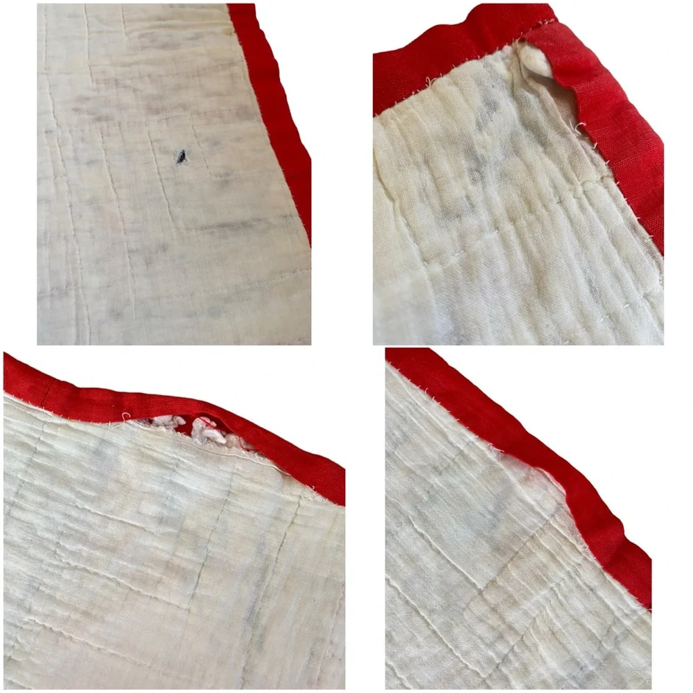 VTG HANDMADE PATCHWORK QUILT - Picture 14 of 14